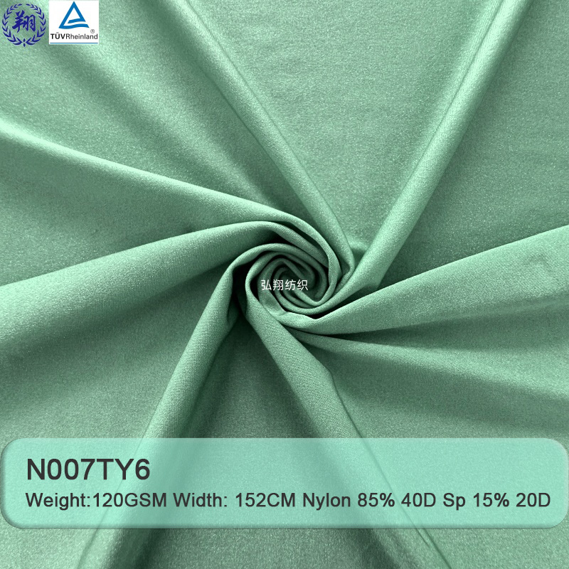 Shinning 40d 120GSM N007TY6 85% Nylon 15% Spandex Lining T-Shirt Sportswear Fabric