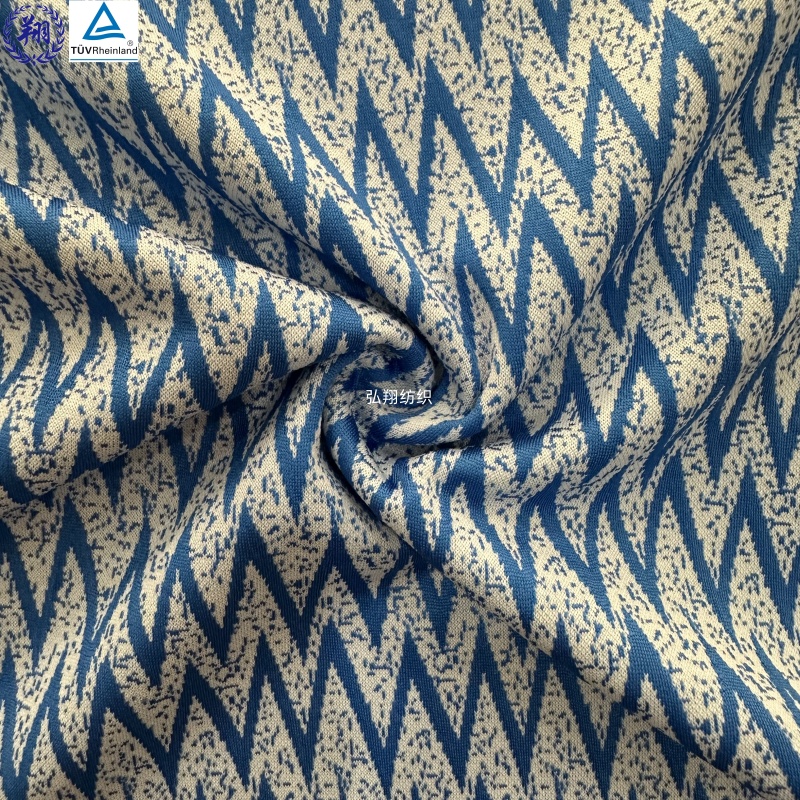 Hot Sale Jacquard Fabric JT279TB2 94% Polyester 6% Spandex For Shawl Underwear Fabric