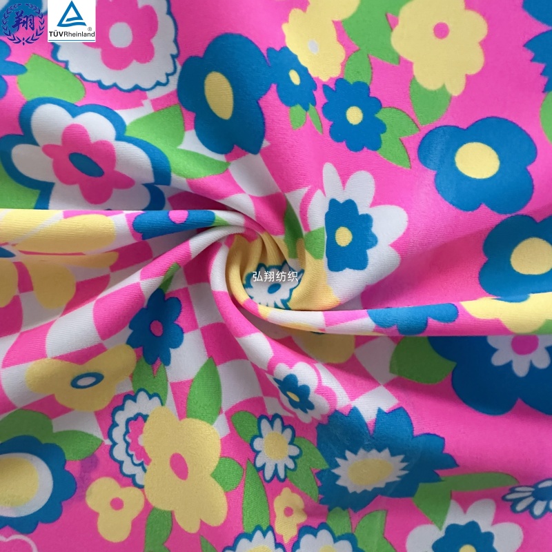 200GSM Recycle Fabric N352PW6-9-A 82% Recycle Nylon 18% Spandex Stretch Fabric For Swimwear Fabric