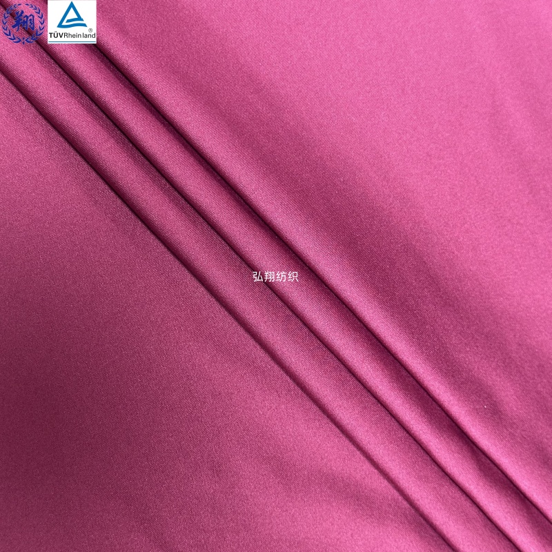 190GSM Shinny Fabric T004TB6 85% Polyester 15% Spandex Fabric Weft Knitted For Sportswear Swimwear