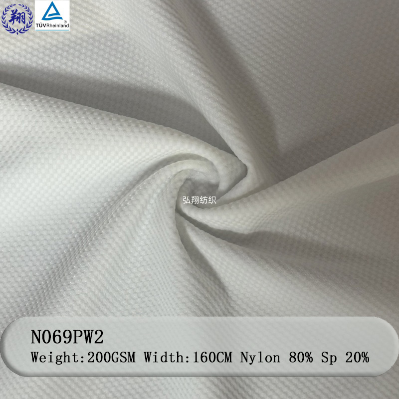 N069PW2 Warp Knitted 200GSM 80% Nylon 20% Spandex Fabric  For Sportswear Underwear Fabric