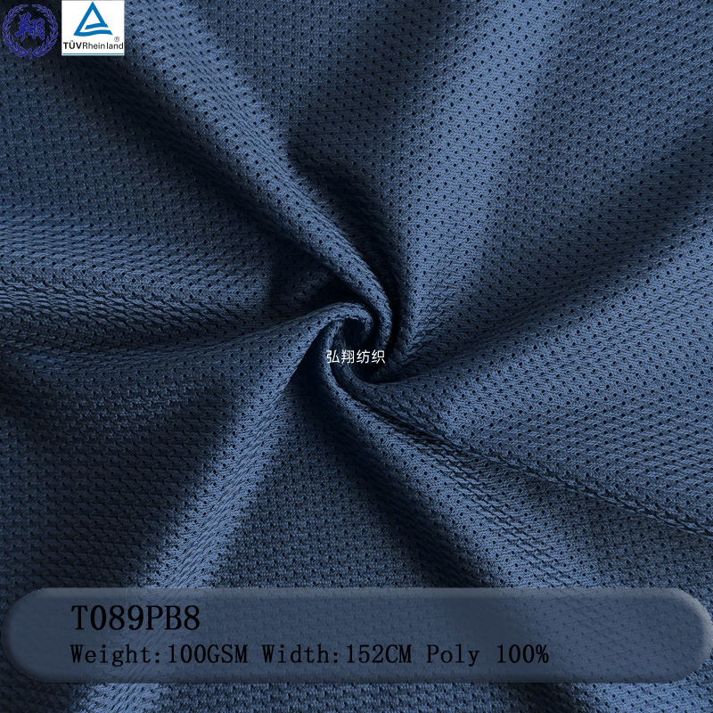 5*1 Mesh Spandex Fabric 100GSM T089PB8 100% Polyester Fabric For Underwear Sportswear Fabric