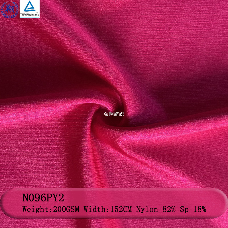 Spandex Fabric Nylon Drawing N096PY2 200GSM 82% Nylon 18% Spandex For Underwear Throw Pillow Dress Fabric