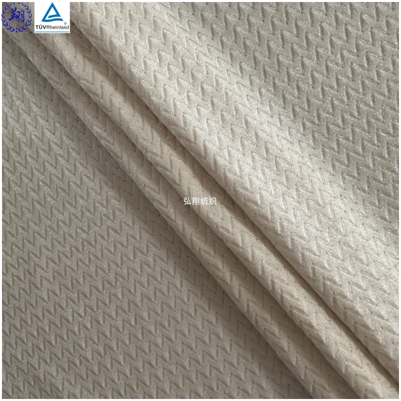 Jacquard Fabric 130GSM JN027PY2 82% Nylon 18% Spandex Warp Knitted Fabric for Sportswear Underwear